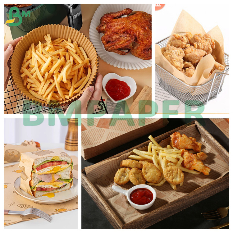 45gsm White Greaseproof Paper Waxed Wrapping Paper 80 * 110cm