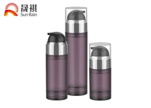 Wholesale PETG purple airless pump cosmetic bottle packaging with MS lid from china suppliers