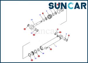 Wholesale 707-98-03580 Komatsu Arm Cylinder Seal Kit Cylinder Repair Kit Fits PC09-1 Excavator from china suppliers