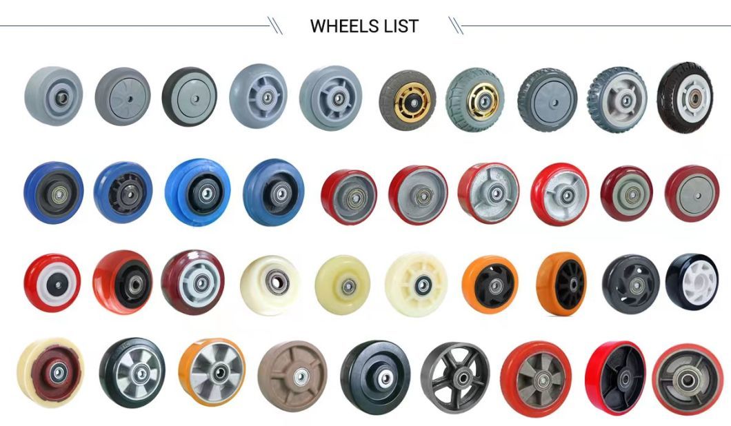 Hot Popular Sales Type-High Quality Used for Chair/Furniture/Industrial Caster Wheel of PU/Rubber Material Swivel Caster with Brake