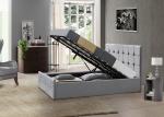Bedroom Platform Wood Upholstered Queen Bed Frame With Button