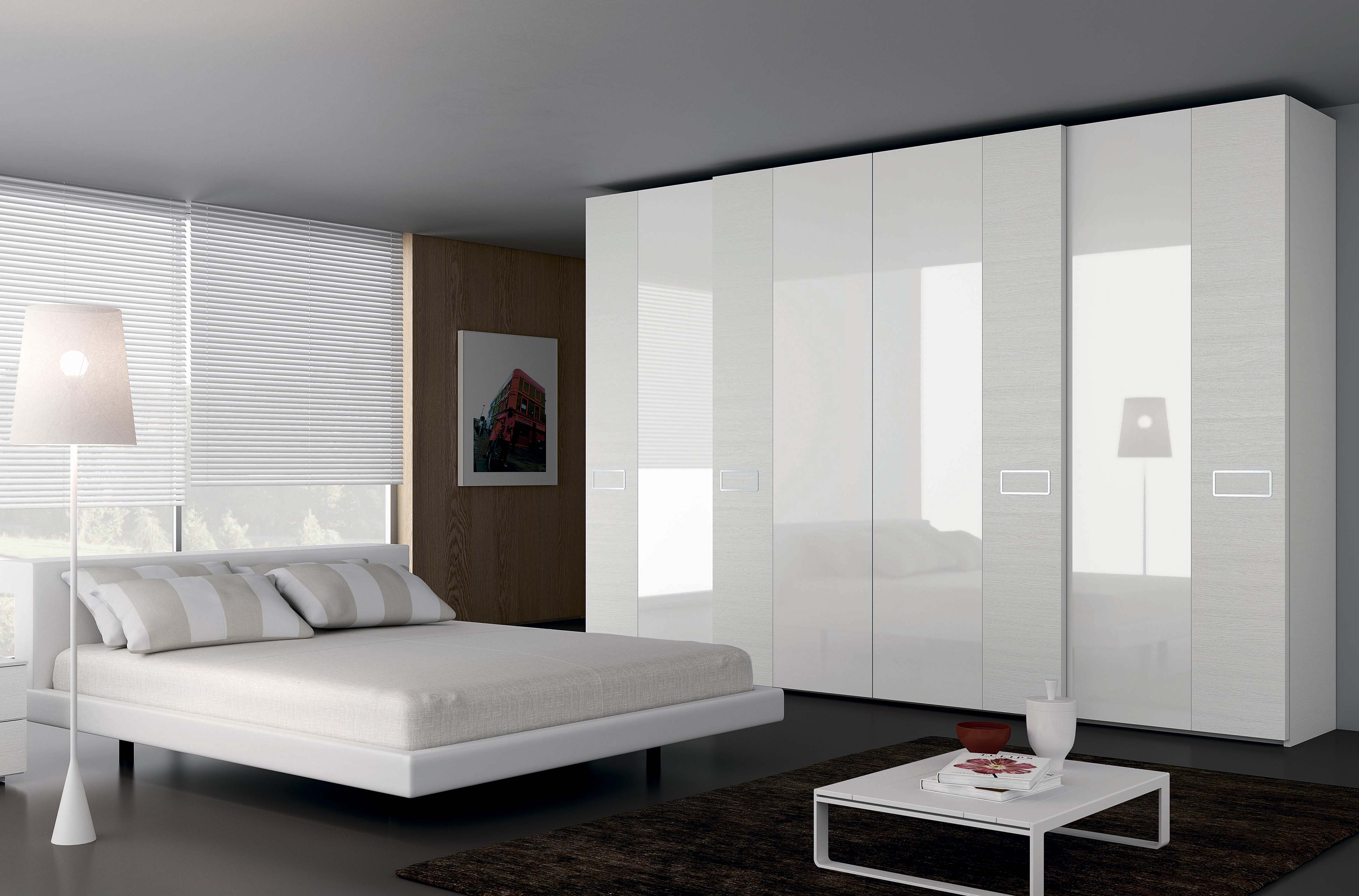 European Style Modern Design Waterproof Wooden Wall Wardrobe Cabinet with Customized