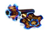 Blue Color CoatingCNC Titanium Parts Bolts And Nuts High Strength Anti -