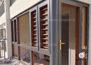 Wholesale Stable Casement Aluminium Glass Windows With Aluminum Burglar Mesh , Grid Net For Option from china suppliers