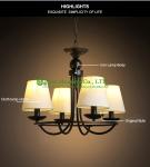 American Rural Style beauty Lamp Glass Iron Lighting Pendant Light