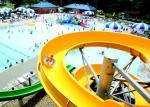 Amusement Park Spiral Water Slide 1.4 M Each Lane Raft Slide Glass Fiber