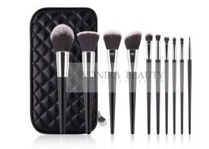 Wholesale Private Label Balck White Top Taklon Synthetic Makeup Brushes With Brush Case from china suppliers