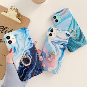 Wholesale Soft TPU IMD Finger Grip Stand Phone Cases Roughed Corners from china suppliers