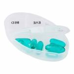 Pull Handy Pill Storage Box Travel Portable Detachable 28 Compartment Medicine