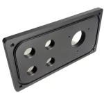 Aluminum Sealing Plate Black Anodized Custom CNC Machined