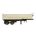 2 axles 3 Axles Hydraulic Rear Dump Semi Trailer 30 ton 60 ton U shape