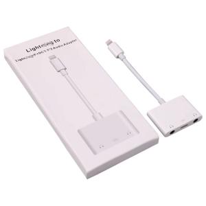 Wholesale High Fidelity USB OTG Cable Adapter DC3.5 Jack Apple Dual Headphone Adapter from china suppliers