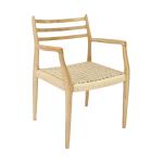 Office Building Furniture Hand-woven Cord Solid Wood Dining Chair with