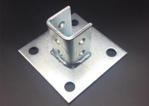 Wholesale Strut Fitting Parts 12 Holes Zinc Plated Channel Post Base from china suppliers