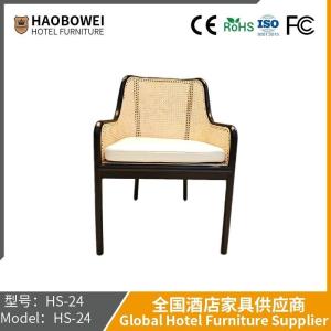 Wholesale Solid Wood Rattan Chair Retro Ash Wood Bag Rock Plate Table Spicy Hot Pot Restaurant High-End Dining Tables and Chairs from china suppliers