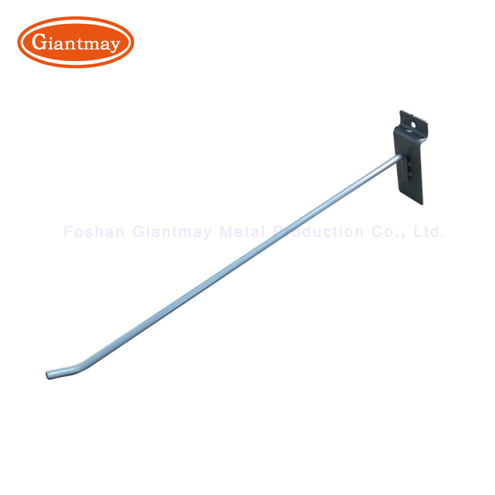 Metal Chrome Single Slatwall Display Shop Store Slat Wall Hook