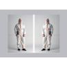 Buy cheap Hospital Lightweight Disposable Coveralls Strong Permeability With Front Zipper from wholesalers
