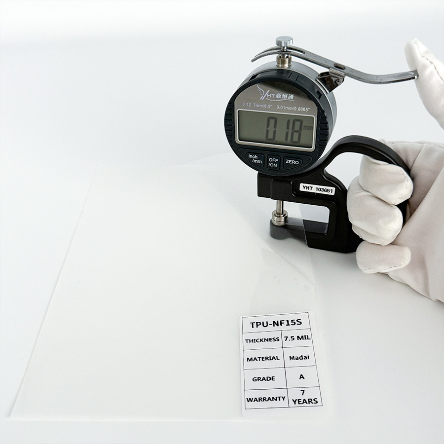 7.5mil Clear Paint Protection Film NASIDO TPU-NF15S Easy Maintenance