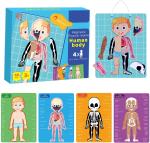 48pcs Educational Magnetic Human Body Jigsaw Puzzle Toys For 3 Year Old Toddler