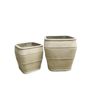 Wholesale Upgrade Outdoor Space GRC Flower Planters In Ancients Style L38*W38*H38CM from china suppliers