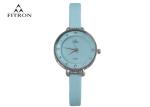 Korean Edition Quartz Ladies Watches Narrow Real Leather Watch Dermis Watch Case