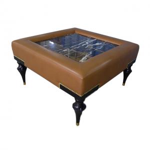 Wholesale Stone top upholstery wooden base hotel bedroom side table/end table/coffee table from china suppliers