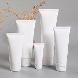 Wholesale Matte White PE Plastic Cosmetic Tube Customized Printing With Flip Top Cover from china suppliers