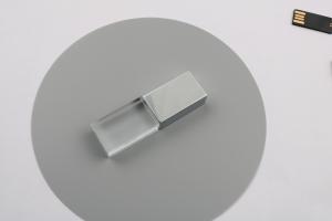 China Engrave Logo Crystal USB Stick 64GB 128GB Flash Drives 15MB/S on sale