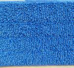 Blue Twisted Microfiber Wet Mop Pads , 5mm Sponge 280gsm Nylon Self Adhesive Mop