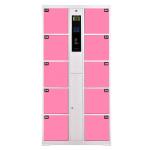 School / Gym Electronic Storage Cabinet Ten Door Keyless Cell Phone Locker
