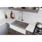 Nano PVD 33 Inch Apron Stainless Steel Kitchen Sink 1 Bowl