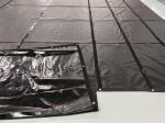 18oz PVC Tarpaulin Fabric Heavy Duty Lumber Tarps For Semi Trailer Flatbed