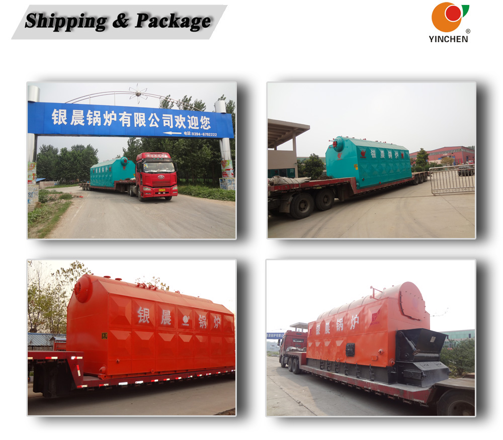 Yinchen Brand steam output 4-20 t/h SZL Series Double Drum Coal Burning Steam Boiler