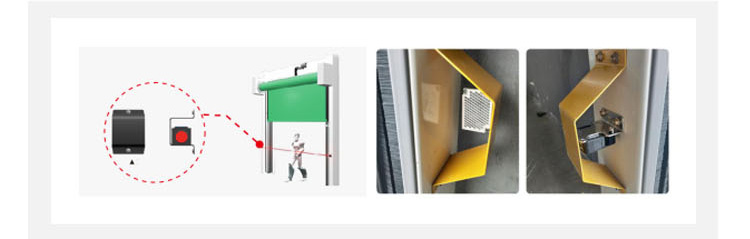 Automatic PVC Fabric Curtain Rolling Shutter Door Quick Opening