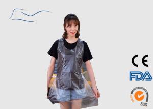 Wholesale CPE / PE Disposable Plastic Aprons Ties On Neck And Waist Type Transparent Color from china suppliers