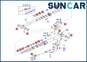 Wholesale Komatsu 721-98-01970 7219801970 Boom Cylinder Sealing Kit For PC360LCI-11 PC390LCI-11 from china suppliers