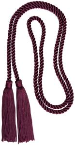 Wholesale 52 Inches long soft rayon cotton honor cord with 4 inches tassels trimmings on both ends from china suppliers