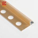 Brass Gold Metal Pencil Tile End Trim Aluminium 6063 Tile Edge Trim For