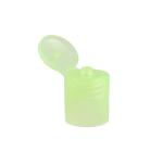 Semi Transparent Green PP Plastic Flip Top Cap 24/410 For Lotion And Cleanser