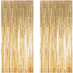 Gold Metallic Tinsel Foil Fringe Door Curtains for Party Photo Backdrop