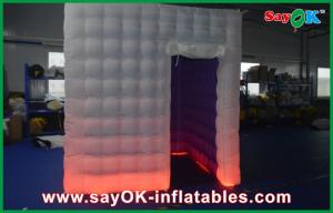 China Photo Booth Decorations Colourful Led Lighting Photo Booth Tent Inflatable For Family Use on sale