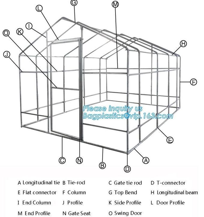 4 Shelves Biodegradable Garden Bags Reinforced Cover Green Houses Agriculture Farm