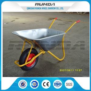 Wholesale Metal Bracket Big Wheel Wheelbarrow 200kg Load 32x1.2mm Frame Thickness For Yard from china suppliers