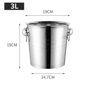 Wholesale 7L Stainless Steel Wine Container KTV Ice Bucket Champagne Chiller from china suppliers