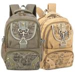 Canvas school backpack