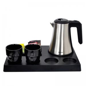 Wholesale 0.8L Stainless Steel Electric Kettle With Coffee Wooden Tray Set from china suppliers