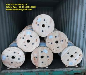 Galvanized Steel Strand 5/16 EHS/HS as Messenger Wire ASTMA 475
