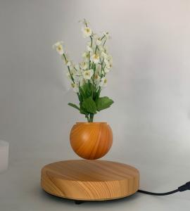 Wholesale 360 Indoor Air bonsai magnetic levitation floating rotating flower planter pots bonsai from china suppliers