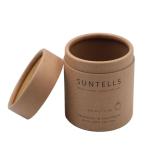 Dia 102mm*158mm Kraft Tube Box Luxury Candle Packaging Boxes Rolled Edge