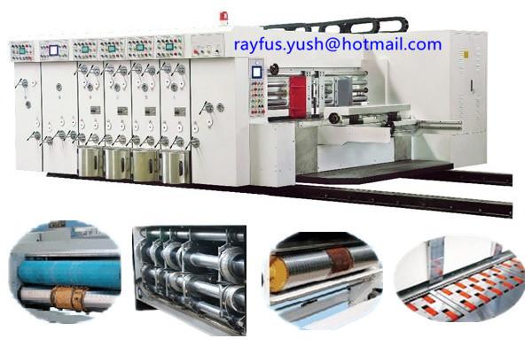 1 ~ 5 Colors Printing Flexo Printer Slotter Die Cutter Vibrator Stacker Lead